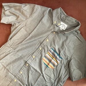 Kirrin Finch short sleeve button up with accent pocket